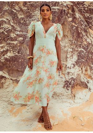 Vestido-Midi-Floral
