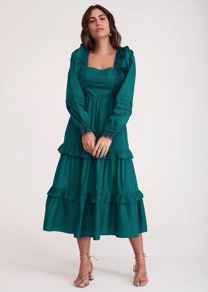 Vestido-Babado-Vivid-Verde