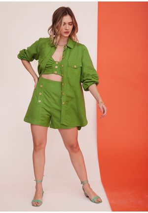 Shorts-Simple-Line-Verde-Detalhe