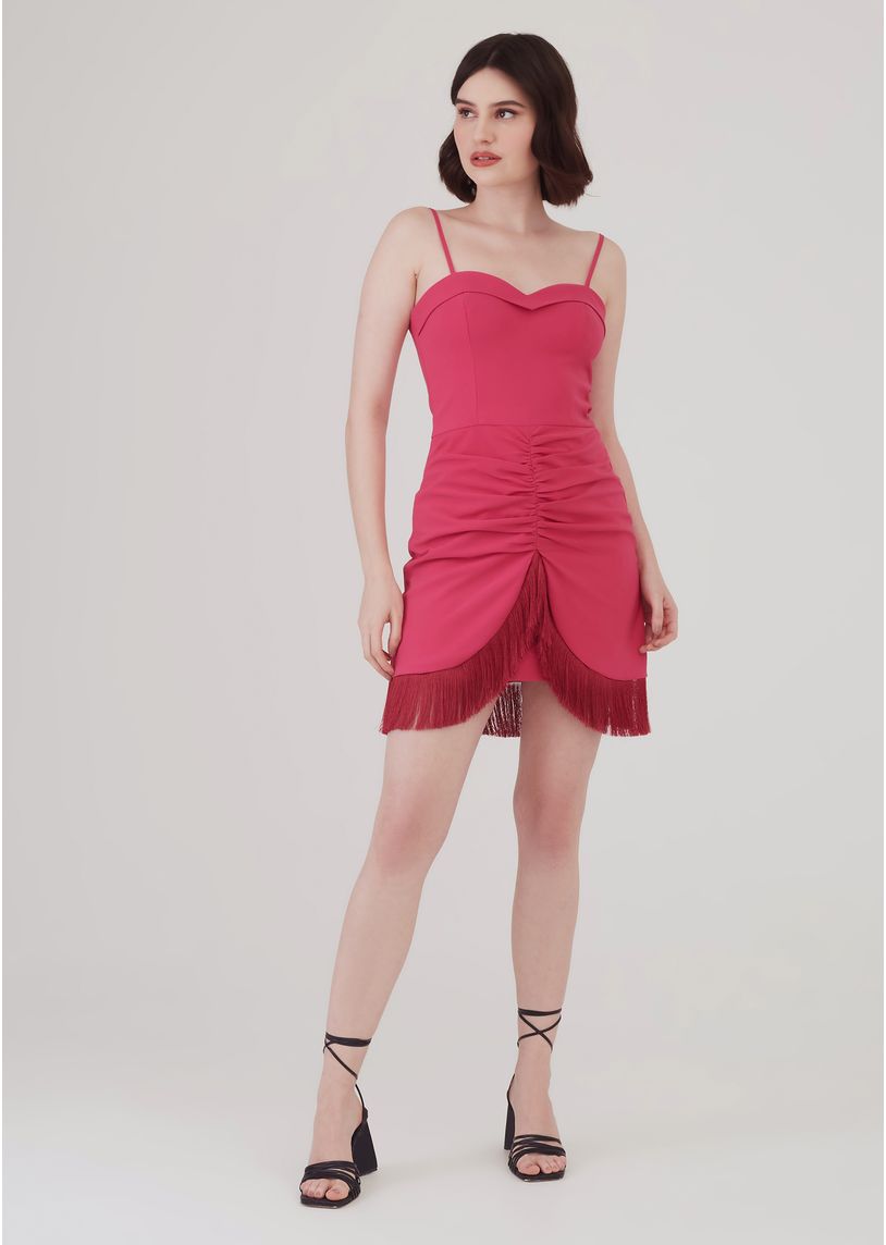 rosa vestido semi formal sofisticada para impresionar a todos