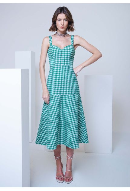 Vestido-Midi-Tweed-de-Pied-de-Poule-Decote-Coracao-Kristy-VERDE-004-04926-PP
