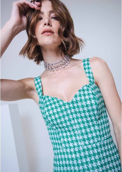 Vestido-Midi-Tweed-de-Pied-de-Poule-Decote-Coracao-Kristy-VERDE-004-04926-PP
