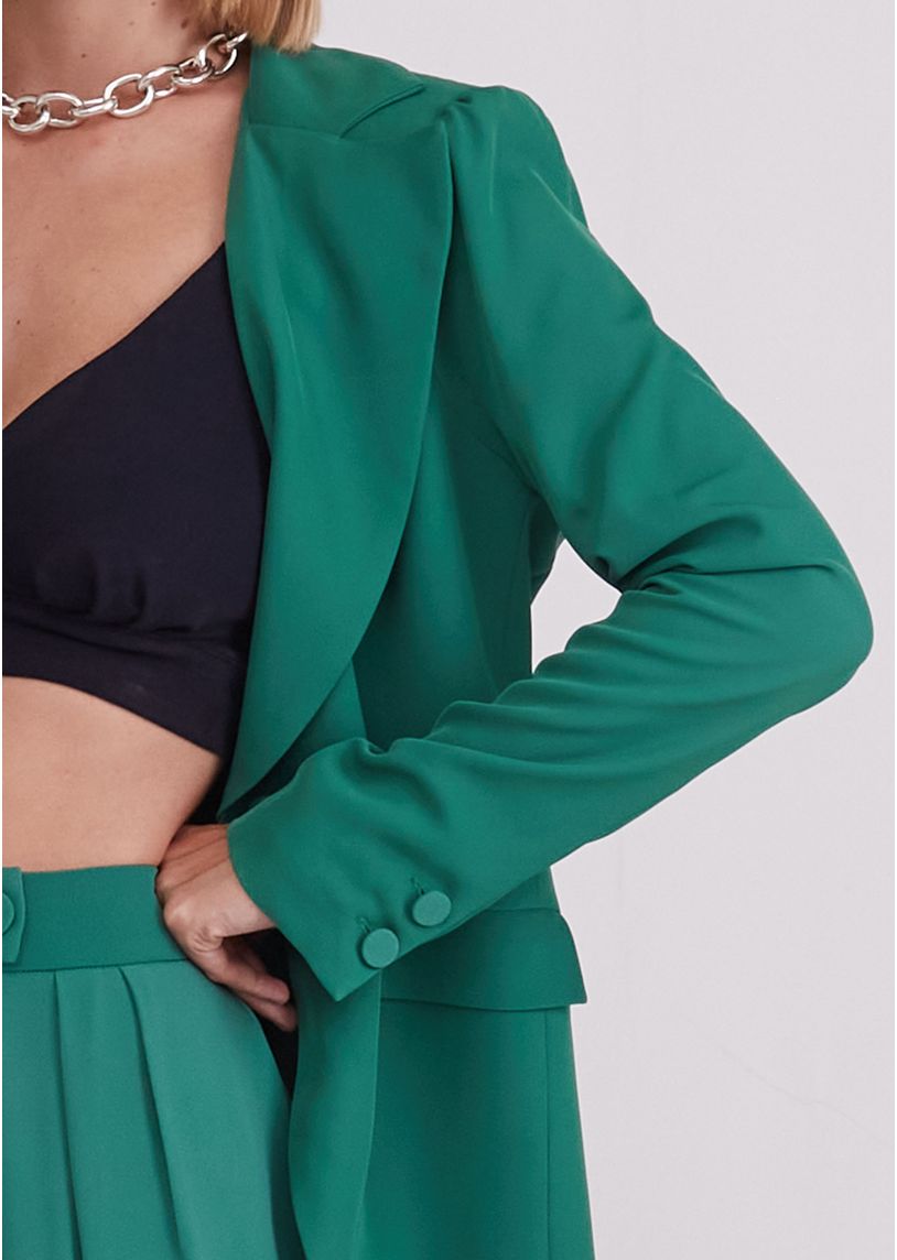 BLAZER EMILI CURTO XADREZ verde