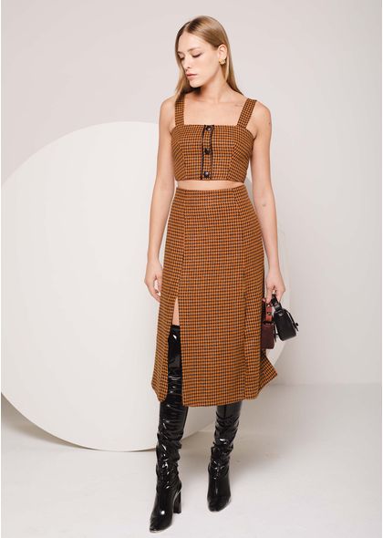Saia-Midi-Pied-Poule-com-Fenda-na-Frente-Plus-Belle-LARANJA-011-04612-M