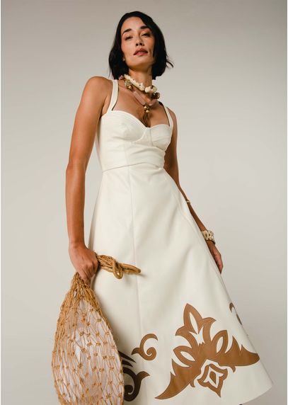 Vestido-Midi-em-Poliuretano-com-Decote-Coracao-Odilia-OFF-WHITE-008-05011-GG