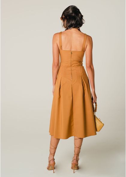 Vestido-Midi-Sarja-Portinari-com-Decote-Coracao-Costanza-MARROM-015-05036-G