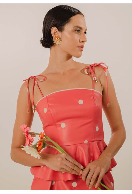 Blusa-Peplum-Poliuretano-em-Poa-Pop-Up-VERMELHO-013-05026-P