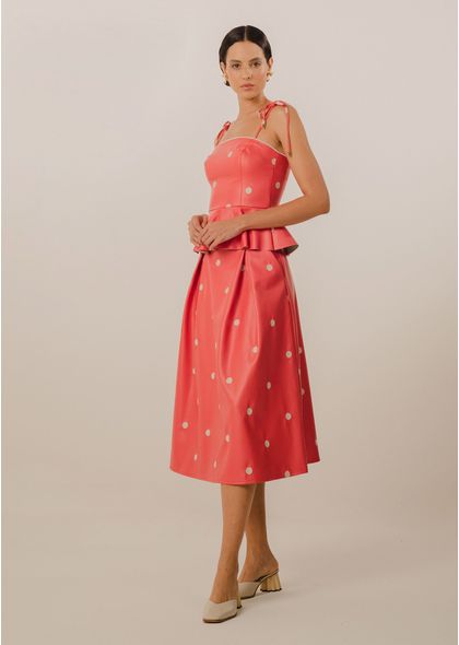 Saia-Midi-Poliuretano-em-Poa-Pop-Up-VERMELHO-013-05034-P
