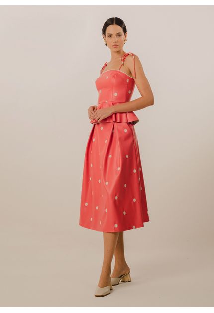 Saia-Midi-Poliuretano-em-Poa-Pop-Up-VERMELHO-013-05034-P