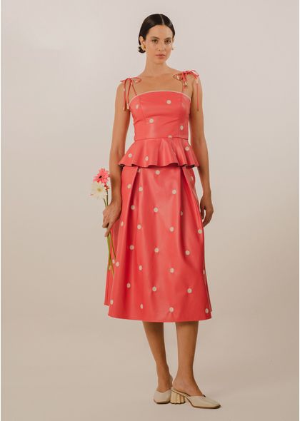Saia-Midi-Poliuretano-em-Poa-Pop-Up-VERMELHO-013-05034-P