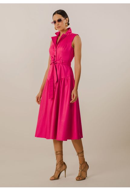 Vestido-Maximidi-em-Sarja-Fiore-Faixa-na-Cintura-Lara-PINK-005-05047-GG
