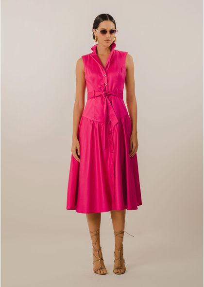 Vestido-Maximidi-em-Sarja-Fiore-Faixa-na-Cintura-Lara-PINK-005-05047-GG