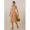 Vestido-Maximidi-em-Sarja-Fiore-Faixa-na-Cintura-Lara-BEGE-003-05047-GG