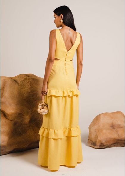 Vestido-Longo-em-Linho-com-Recortes-Laterais-Camila-AMARELO-014-05103-M