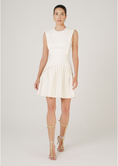 Vestido-Curto-Grace-em-Poliuretano-com-Taxas-e-Detalhe-Plissado-OFF-WHITE-008-05162-GG