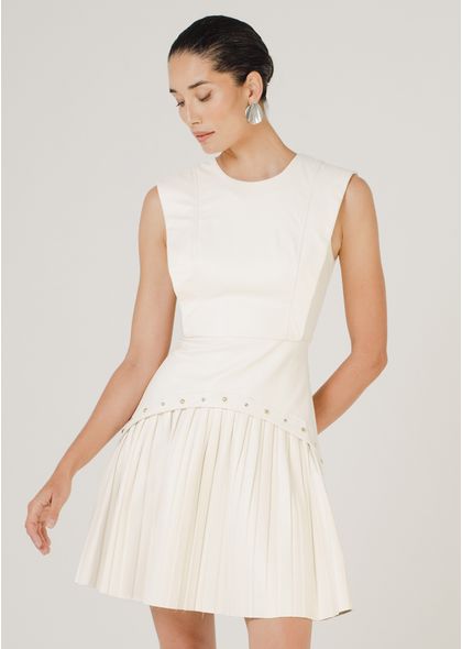 Vestido-Curto-Grace-em-Poliuretano-com-Taxas-e-Detalhe-Plissado-OFF-WHITE-008-05162-GG