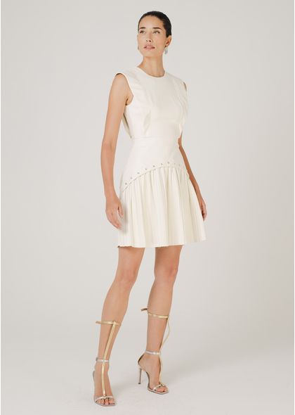 Vestido-Curto-Grace-em-Poliuretano-com-Taxas-e-Detalhe-Plissado-OFF-WHITE-008-05162-GG
