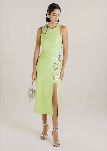 Saia-Midi-Mia-em-Poliuretano-com-Flores-Bordadas-VERDE-004-05149-P