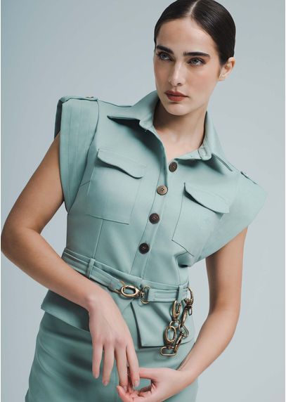 Blusa-em-Sarja-Estruturada-Estilo-Cargo-Pespontada-Liora-VERDE-004-05273-M