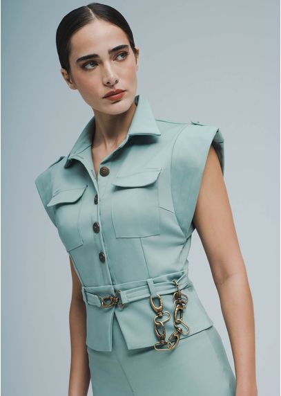 Blusa-em-Sarja-Estruturada-Estilo-Cargo-Pespontada-Liora-VERDE-004-05273-M
