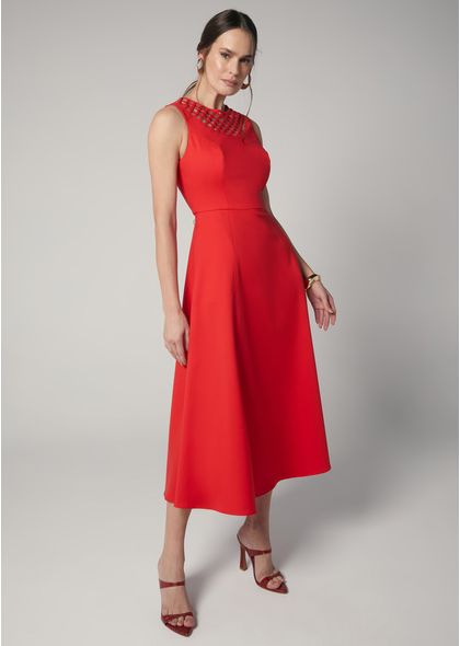 Vestido-Midi-em-Sarja-Estruturada-com-Recorte-Princesa-Emilia-VERMELHO-013-05239-PP