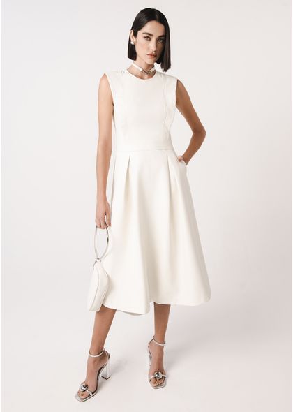 Vestido-Maxi-Midi-em-Poliuretano-com-Pregas-Frontais-Duquesa-OFF-WHITE-008-05181-PP