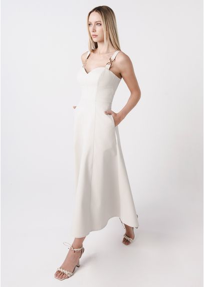 Vestido-Midi-em-Sarja-Estruturada-com-Detalhe-na-Alca-Melissa-BEGE-003-05285-PP