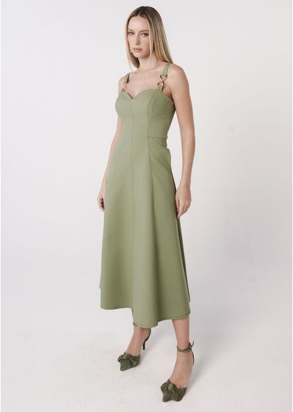 Vestido-Midi-em-Sarja-Estruturada-com-Detalhe-na-Alca-Melissa-VERDE-004-05285-P