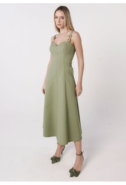 Vestido-Midi-em-Sarja-Estruturada-com-Detalhe-na-Alca-Melissa-VERDE-004-05285-P