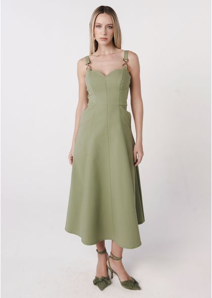 Vestido-Midi-em-Sarja-Estruturada-com-Detalhe-na-Alca-Melissa-VERDE-004-05285-P
