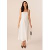 Vestido-Midi-em-Sarja-Estruturada-com-Lacos-Removiveis-Atras-Sakura-OFF-WHITE-008-05313-GG