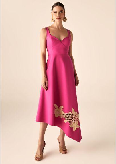 Vestido-Midi-em-Sarja-Estruturada-com-Barra-Lenco-Stiorra-PINK-005-05318-PP