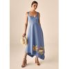 Vestido-Midi-em-Sarja-Estruturada-com-Barra-Lenco-Stiorra-AZUL-009-05318-G