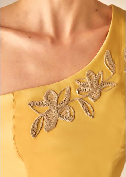 Conjunto-Cropped-e-Saia-Midi-em-Sarja-Estruturada-Stiorra-AMARELO-014-05322-M