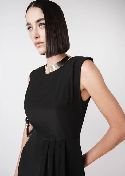 Vestido Curto Alfaiataria Preto