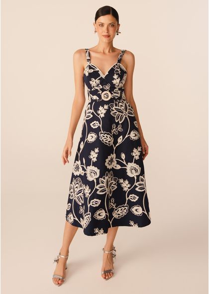 Vestido-Midi-em-Sarja-Bordada-com-Decote-em-V-Brida-MARINHO-036-05332-G