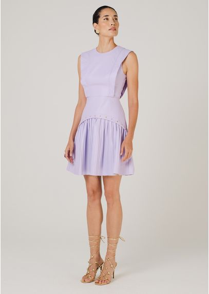 Vestido-Curto-em-Poliuretano-com-Taxas-e-Detalhe-Plissado-Grace-LILAS-017-05162-GG