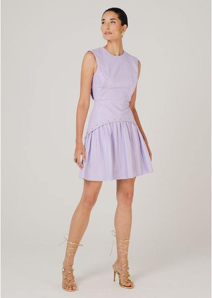 Vestido-Curto-em-Poliuretano-com-Taxas-e-Detalhe-Plissado-Grace-LILAS-017-05162-GG