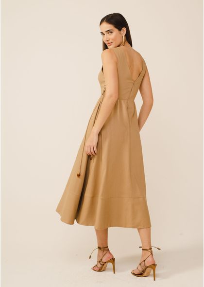 Vestido-Midi-em-Linho-Bordado-Richelieu-Isolda-CARAMELO-030-05075-P