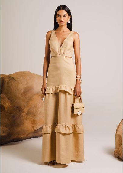 Vestido-Longo-em-Linho-com-Recortes-Laterais-Camila-CARAMELO-030-05103-M