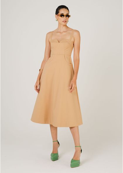 Vestido-Midi-Portinari-com-Decote-Coracao-Sophia-Loren-CARAMELO-030-05137-PP