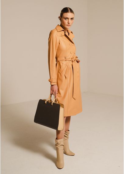 Trench-Coat-Feminino-Caramelo-em-Poliuretano-Lovlity