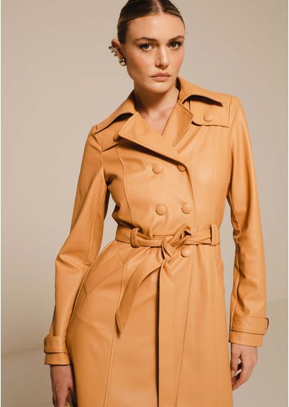 Trench-Coat-Feminino-Caramelo-em-Poliuretano-Lovlity