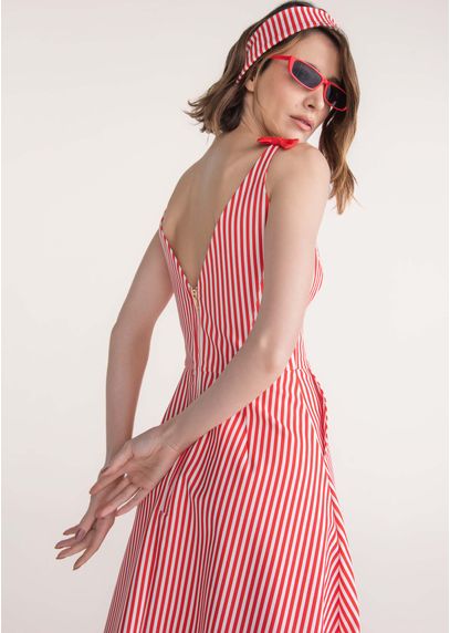 Vestido-Midi-em-Sarja-com-Lacos-Vermelho-