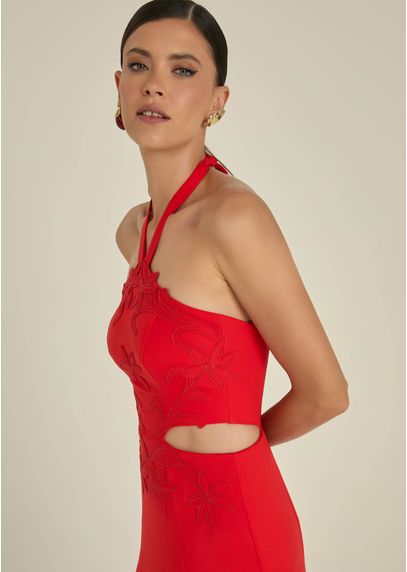 Vestido-Midi-em-Sarja-Estruturada-Frente-Unica-Celeste-VERMELHO-013-05357-PP