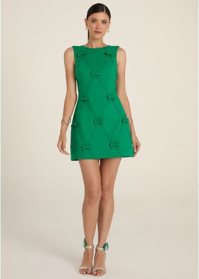 Vestido-Curto-em-Sarja-Estruturada-com-Lacos-Bordados-Celeste-VERDE-004-05367-PP