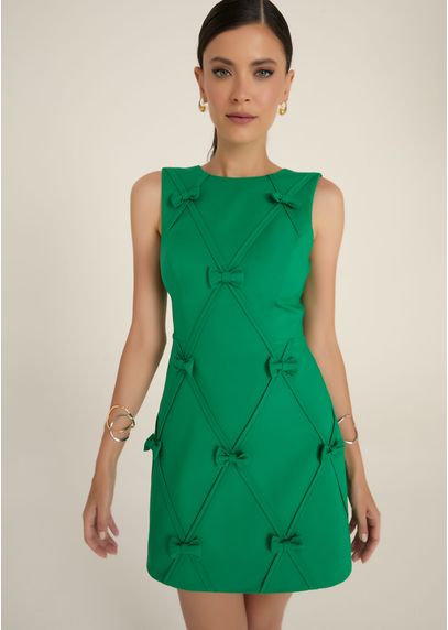 Vestido-Curto-em-Sarja-Estruturada-com-Lacos-Bordados-Celeste-VERDE-004-05367-PP