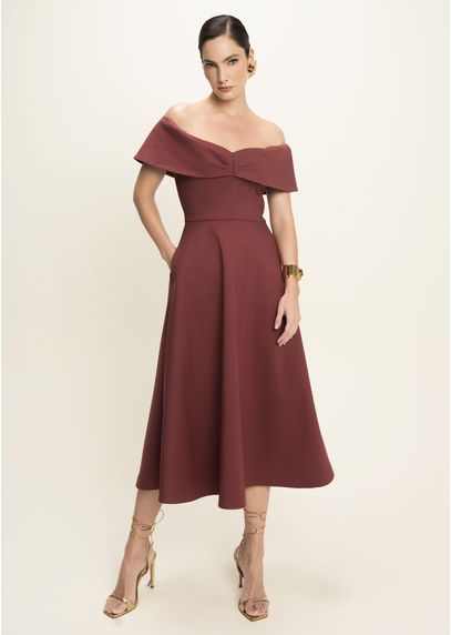 Vestido-Midi-em-Sarja-Estruturada-Ombro-a-Ombro-Paloma-VINHO-042-05403-GG