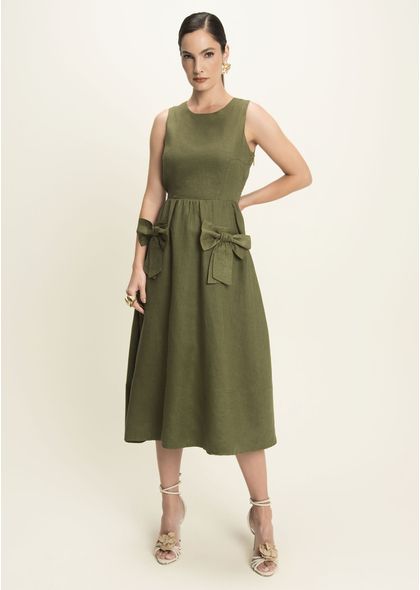 Vestido-Midi-em-Linho-Tabata-Verde