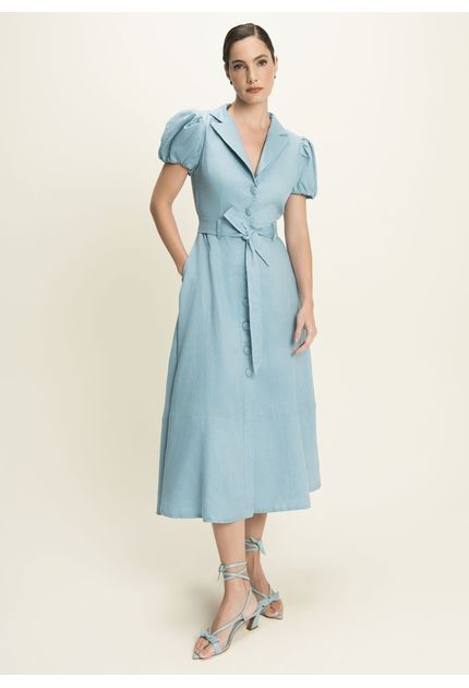 Chemise-com-Manga-Balone-em-Linho-Tabata-Azul